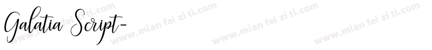 Galatia Script字体转换